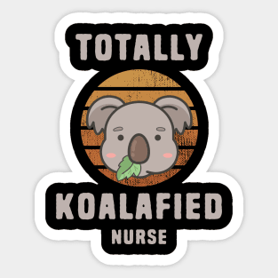 Koalafied Nurse - Koala Pun Sticker